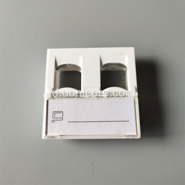 RJ45 45x45 pelat dinding pelat muka tipe perancis